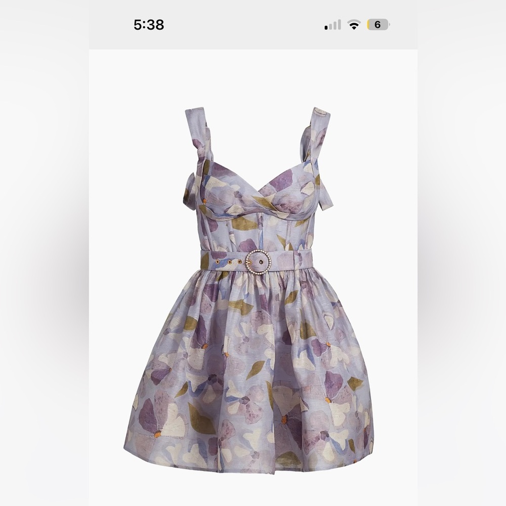 Zimmermann Dawning Floral Linen Dress